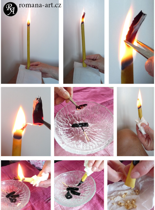 Návod jak používat tělové svíce (Romana Art)